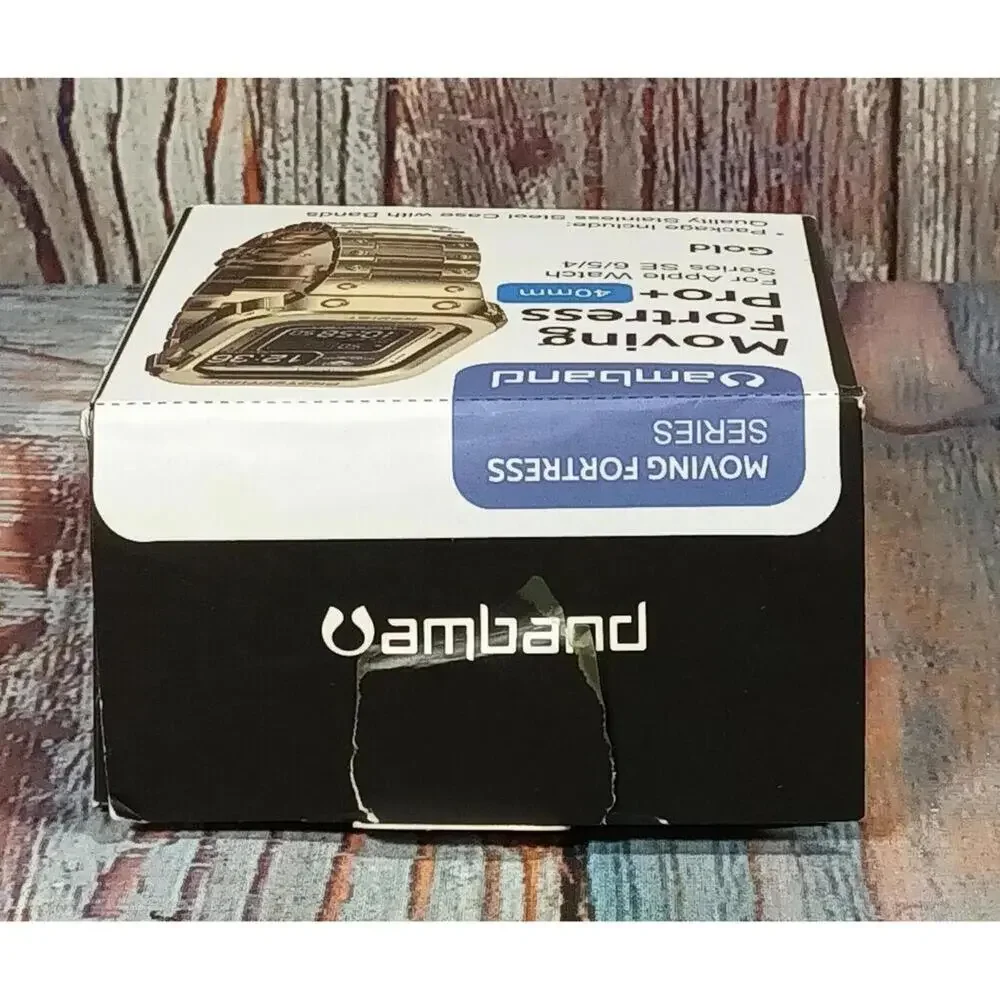 amband Moving Fortress Pro+ 40mm Stainless Steel Case with Bands for Apple Watch
